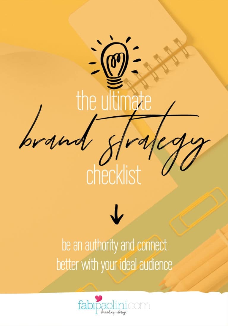 The Ultimate Brand Strategy Checklist - Fabi Paolini